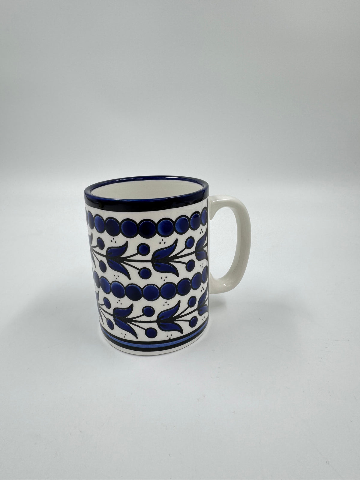 Royal Blue Flower Mug