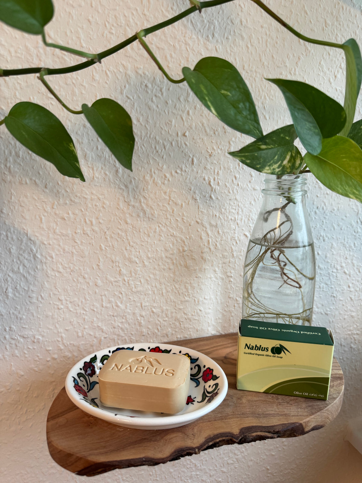 Soap Dispenser Flower Mix & Nablus Sæbe Bundle