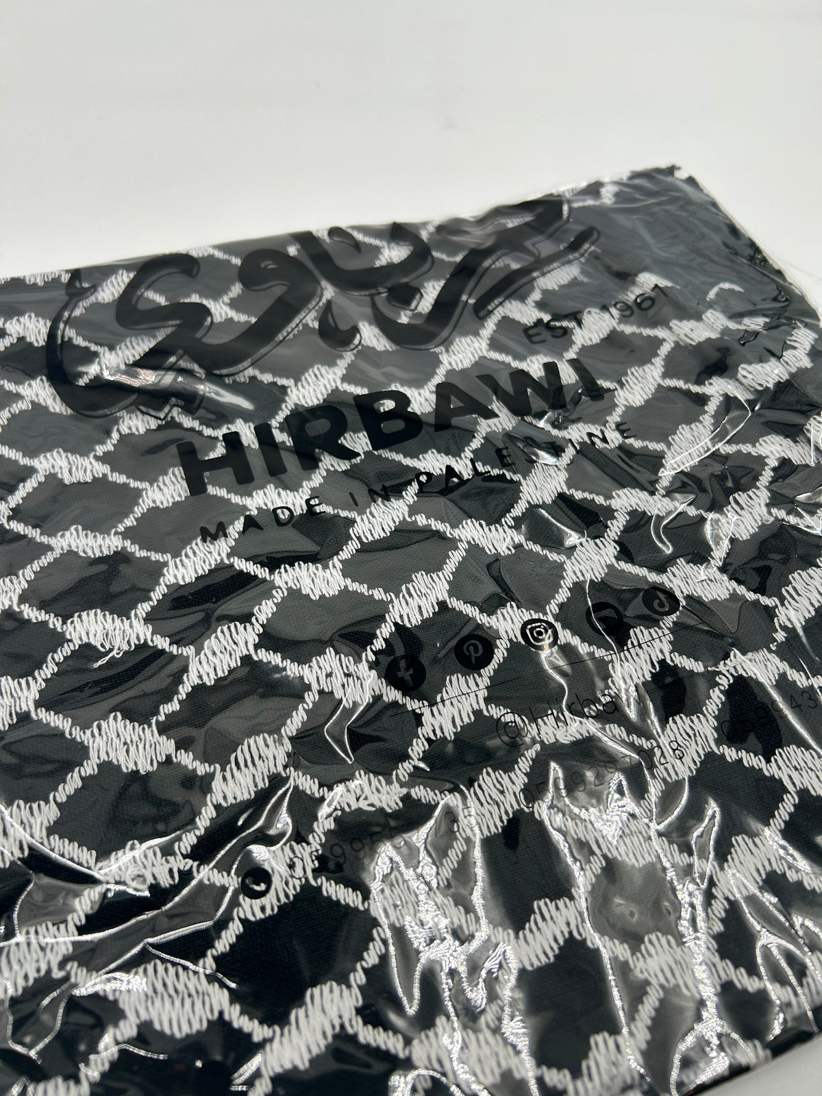 Autentica kuffiyeh Hirbawi - nera