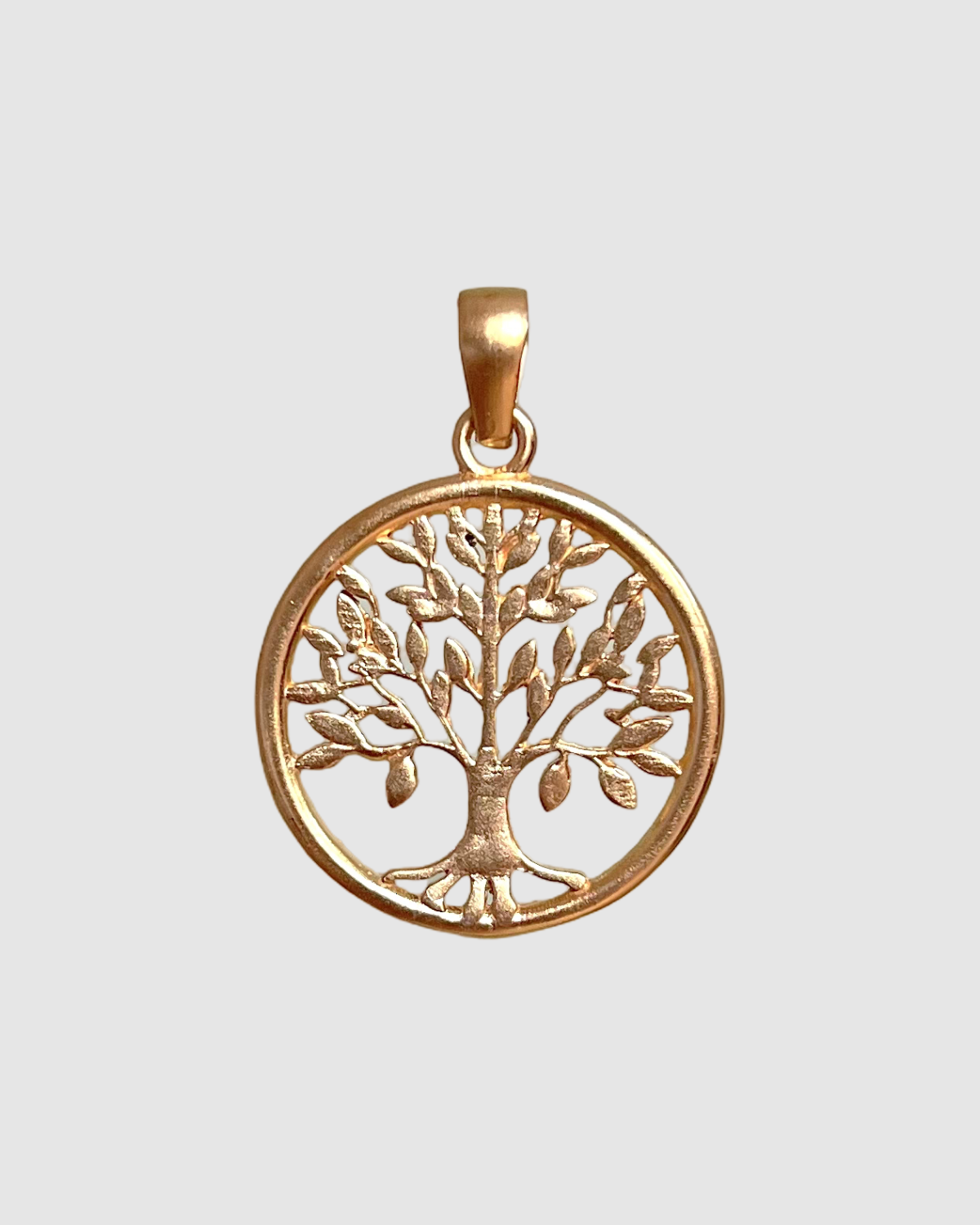 Pendentif en bois d'olivier avec chaîne