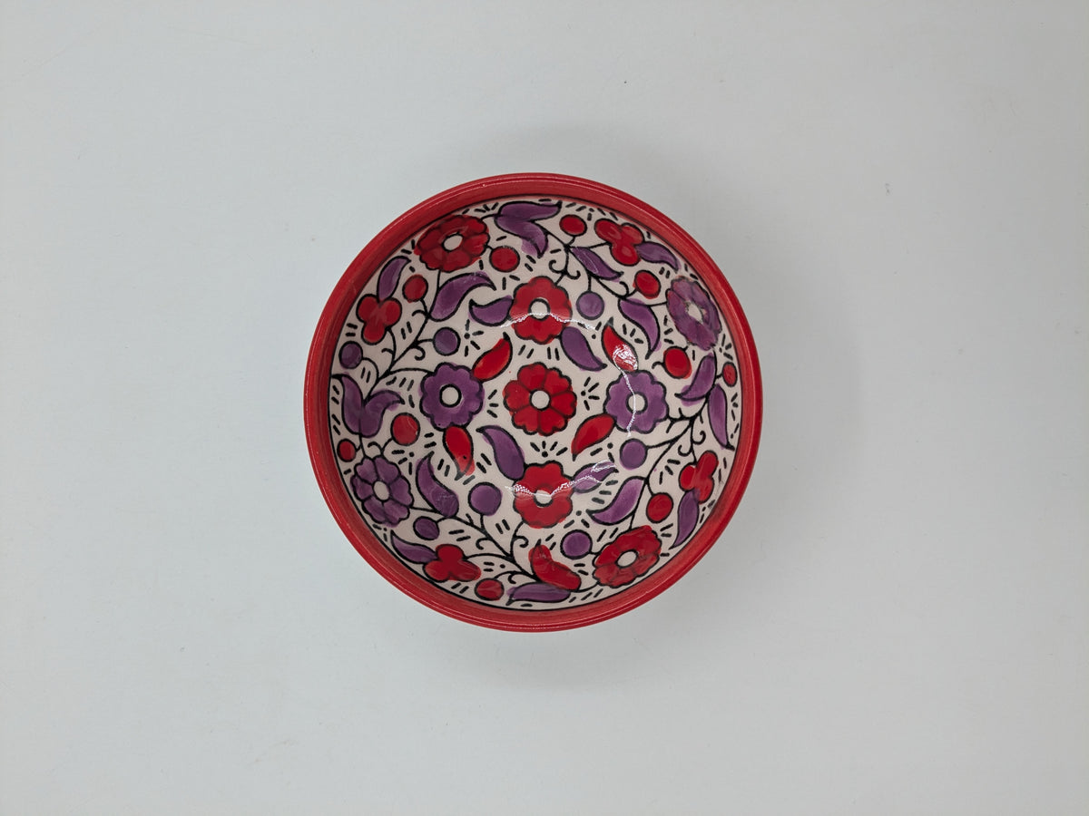Bol 15 cm - rouge/lavande