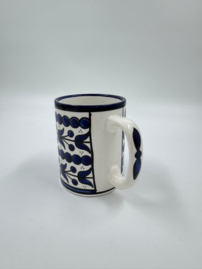 Royal Blue Flower Mug