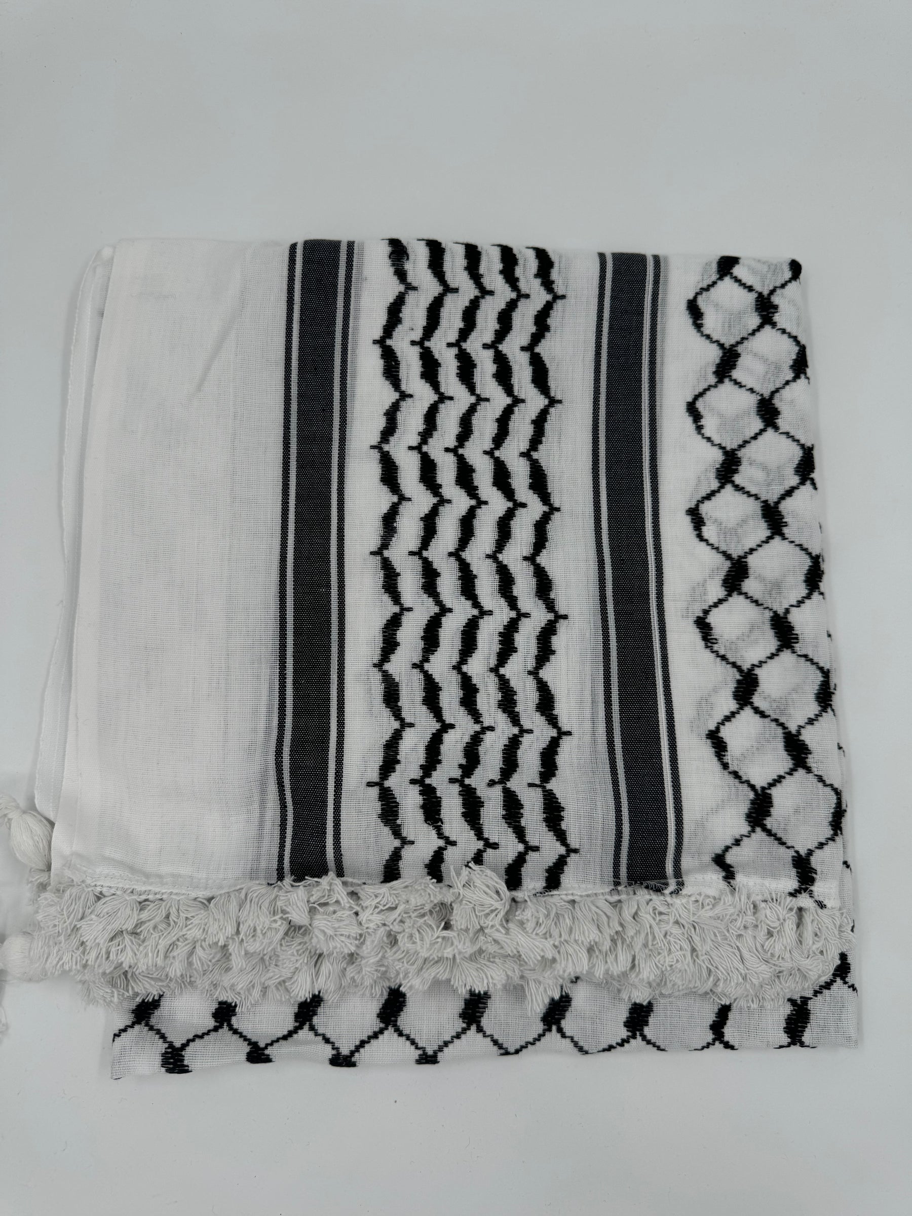 Hirbawi Kuffiyeh Vit & Svart