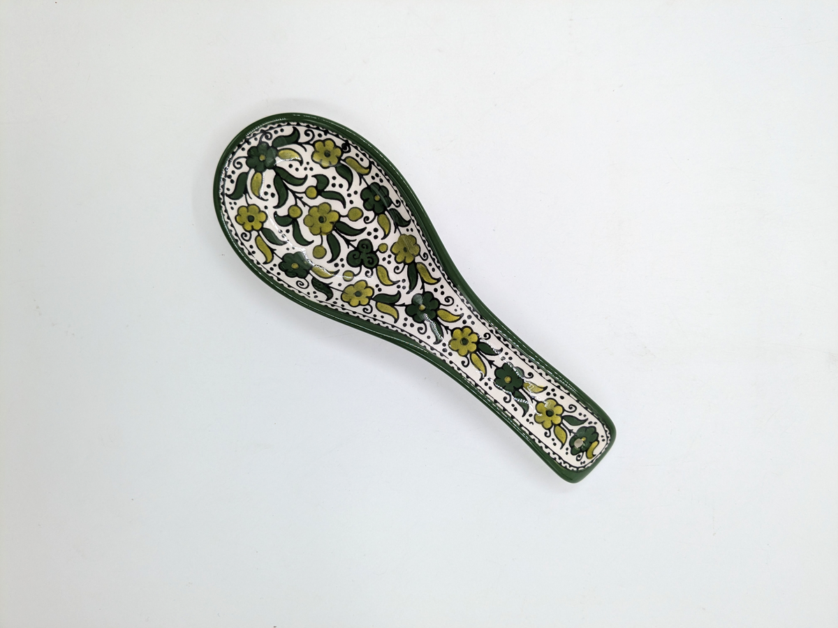 Porte-cuillère (repose-cuillère) -vert