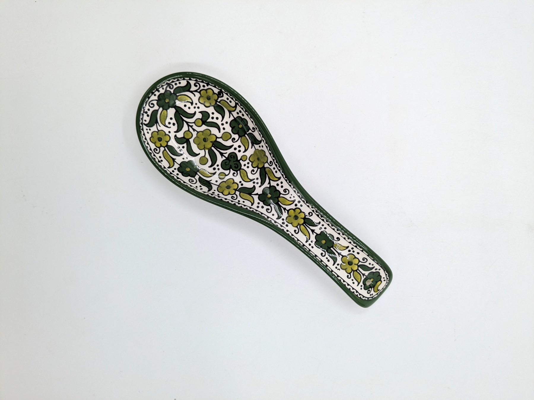 Porte-cuillère (repose-cuillère) -vert