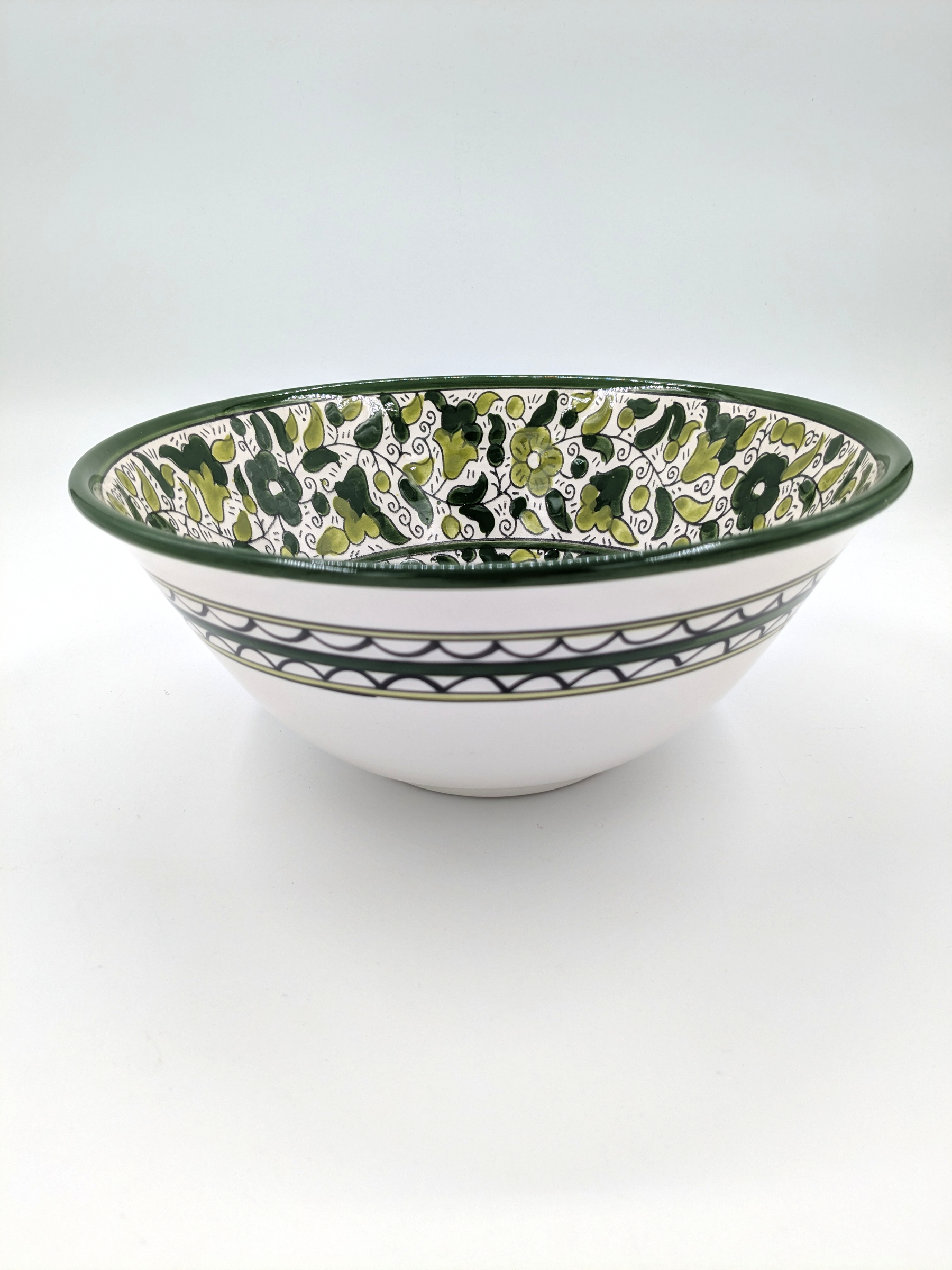 Bol de service-25 cm-vert