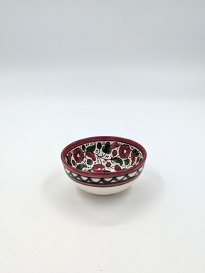 Bol 9 cm-bordeaux/vert