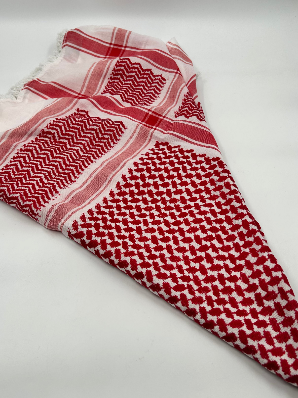 Authentique kuffiyeh Hirbawi-rouge/blanc