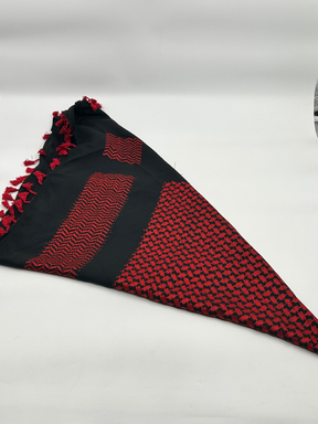 Authentique kuffiyeh Hirbawi-rouge foncé