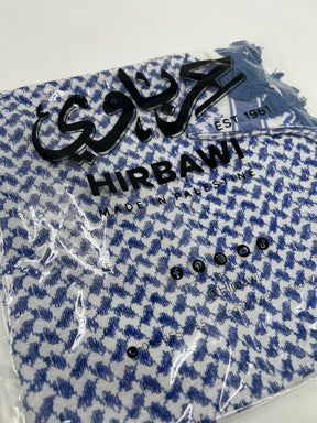 Authentique kuffiyeh Hirbawi-bleu clair