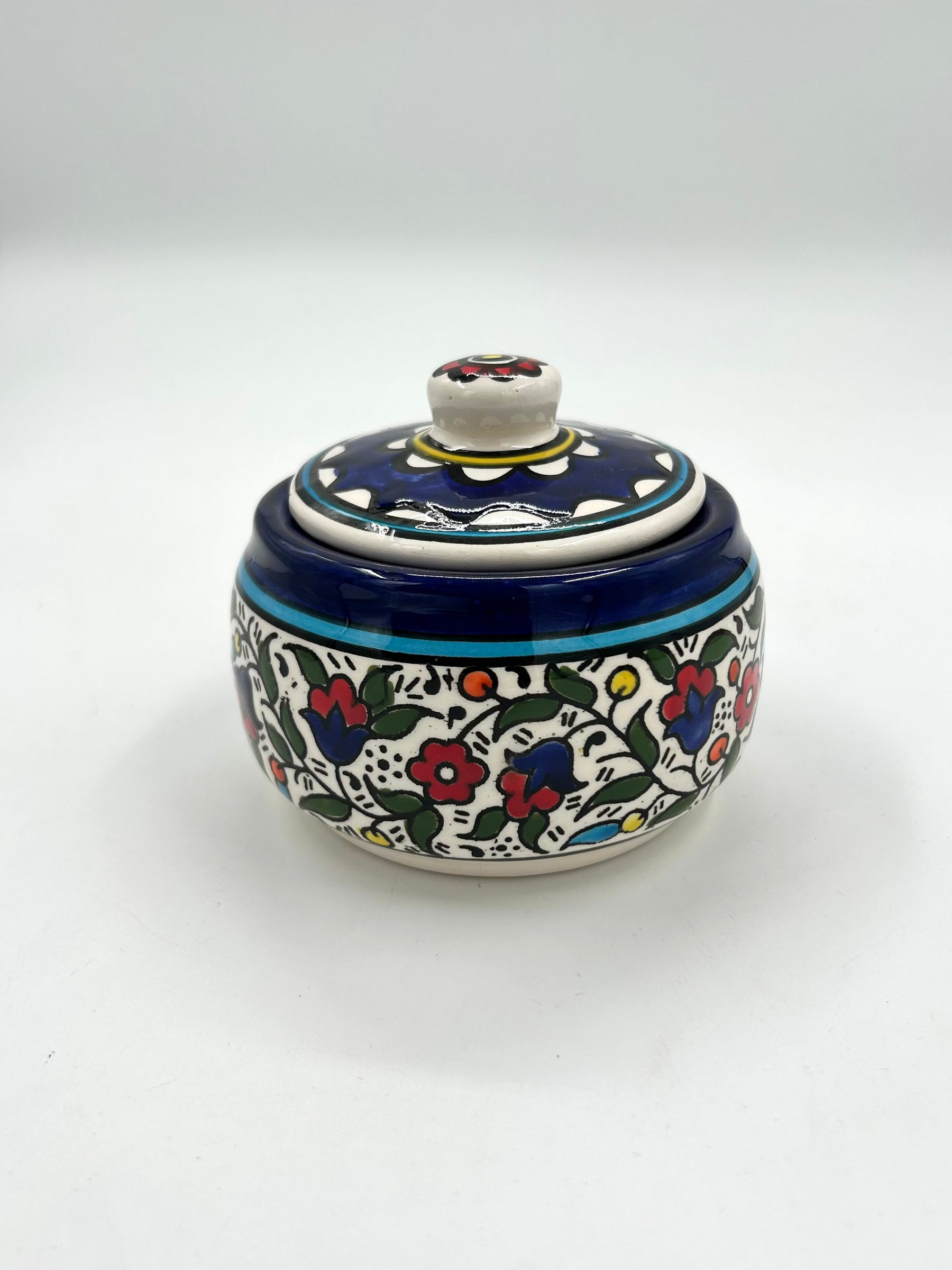Pot met deksel - veelkleurig