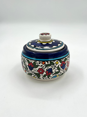 Pot met deksel - veelkleurig