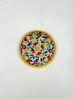 Assiette à gâteau-jaune