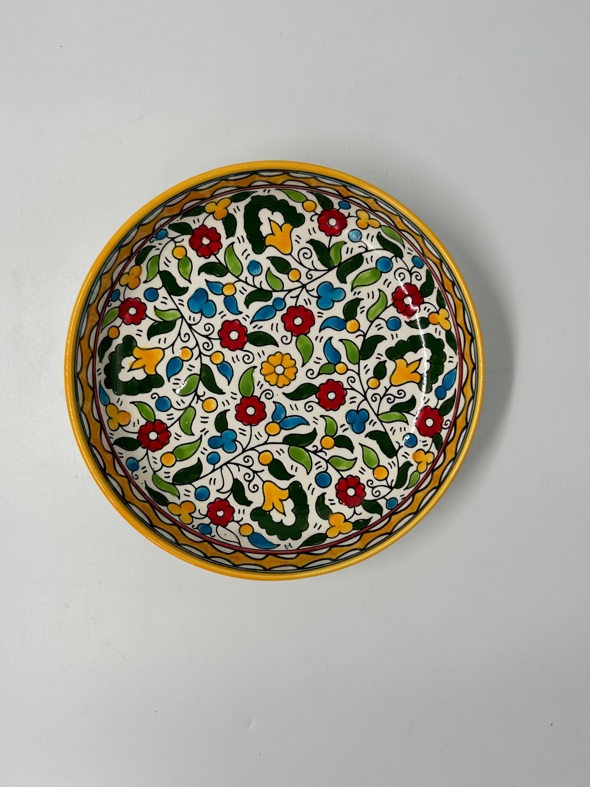 Servierplatte 23 cm - gelb