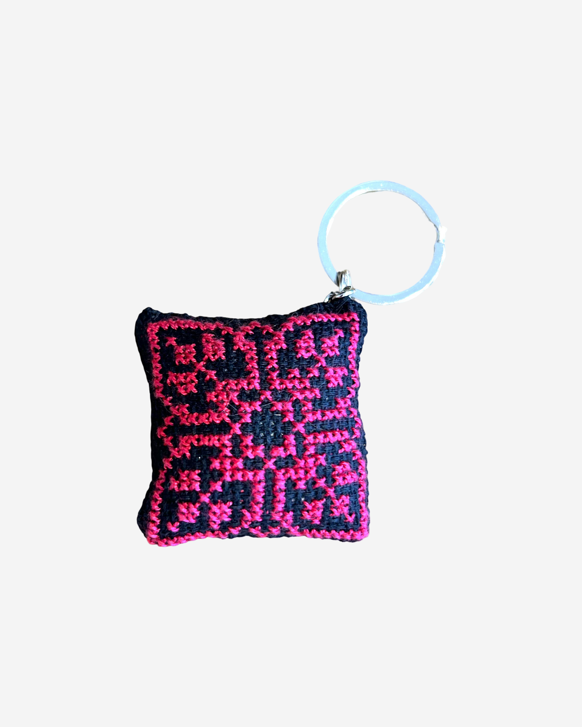 Tatreez sleutelhanger - fuchsia