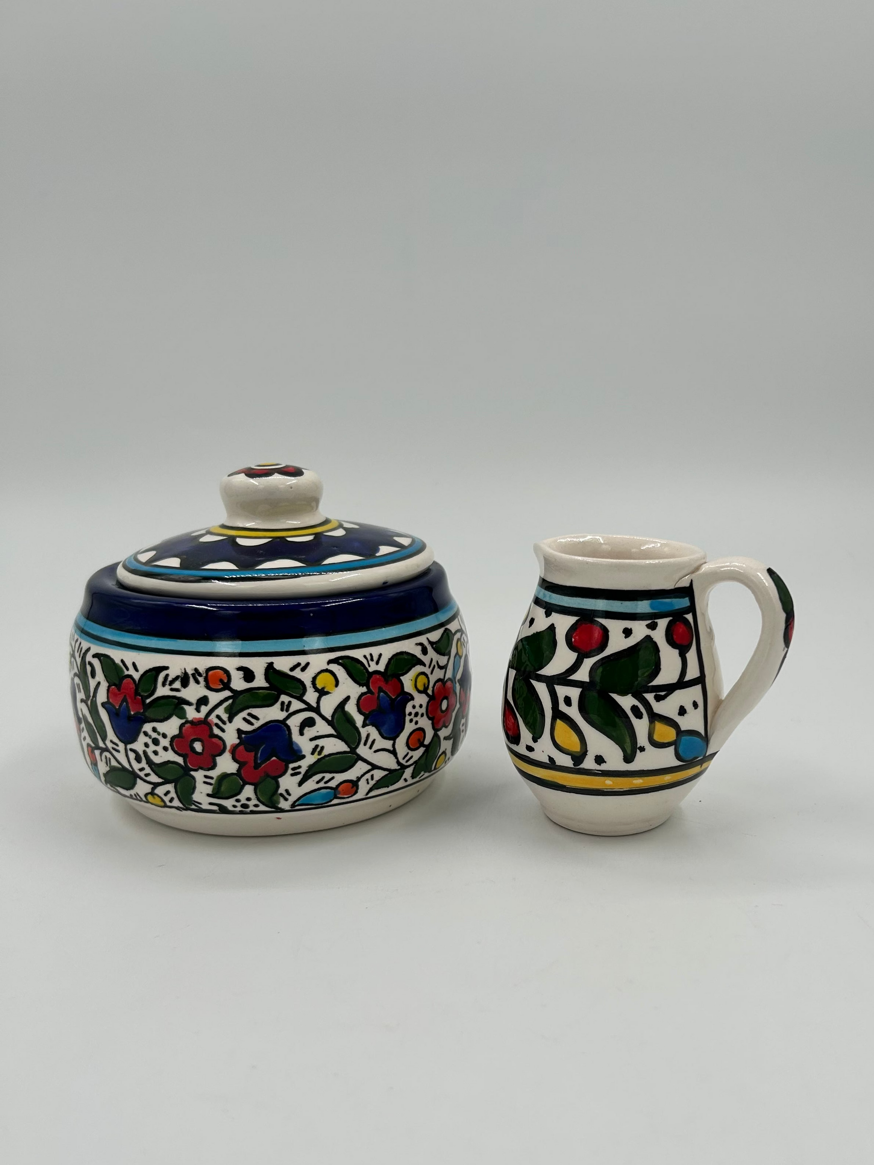 Al-khalil jar with lid and creamer