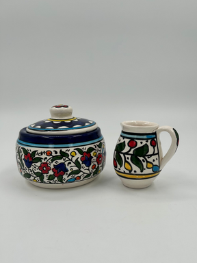 Al-khalil jar with lid and creamer