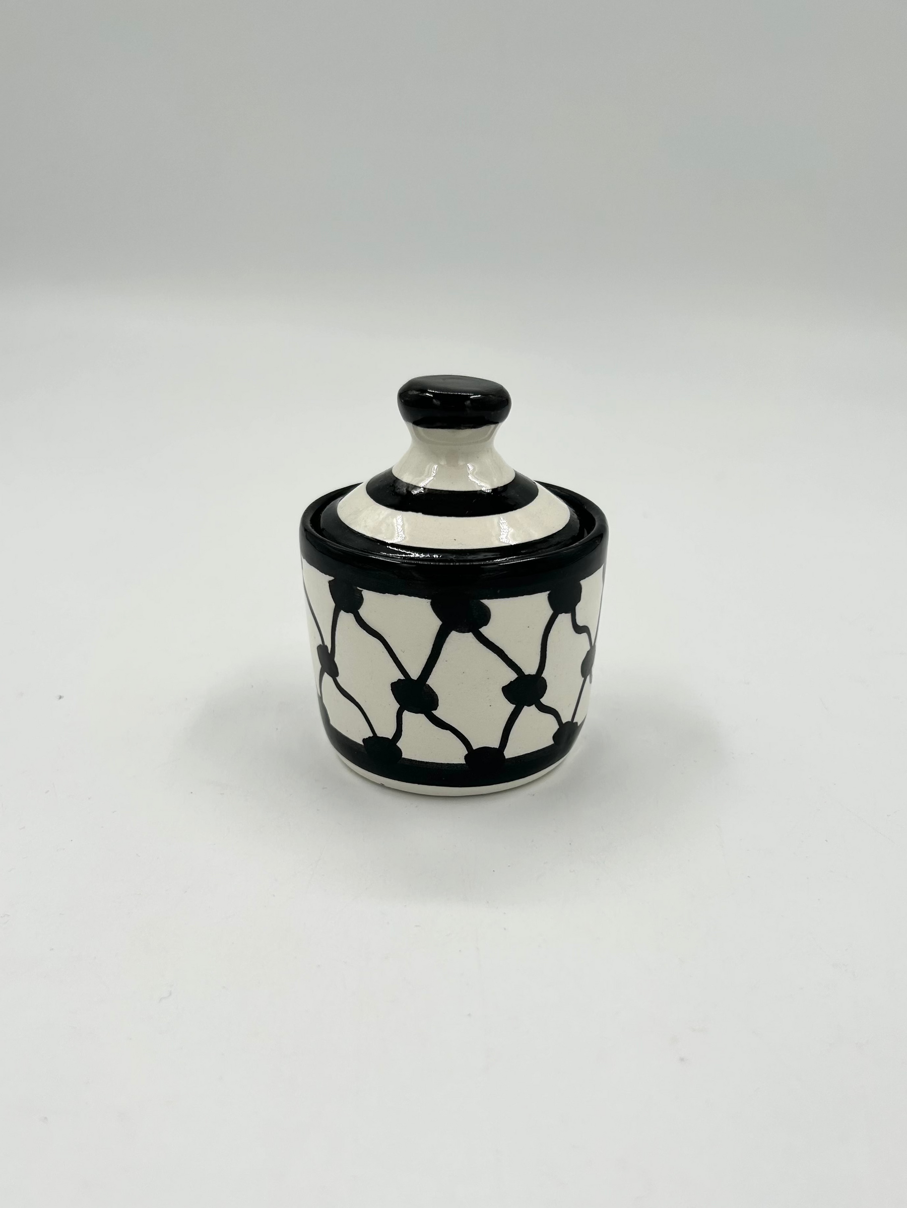 Pot avec couvercle-multicolore