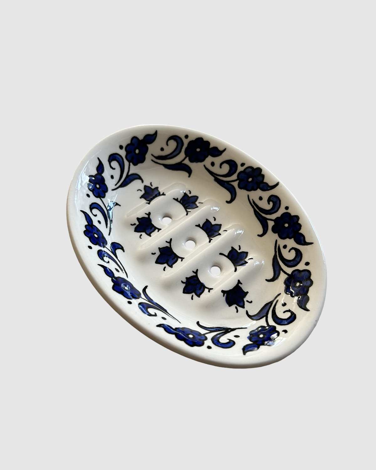 Distributeur de savon Fleur bleue