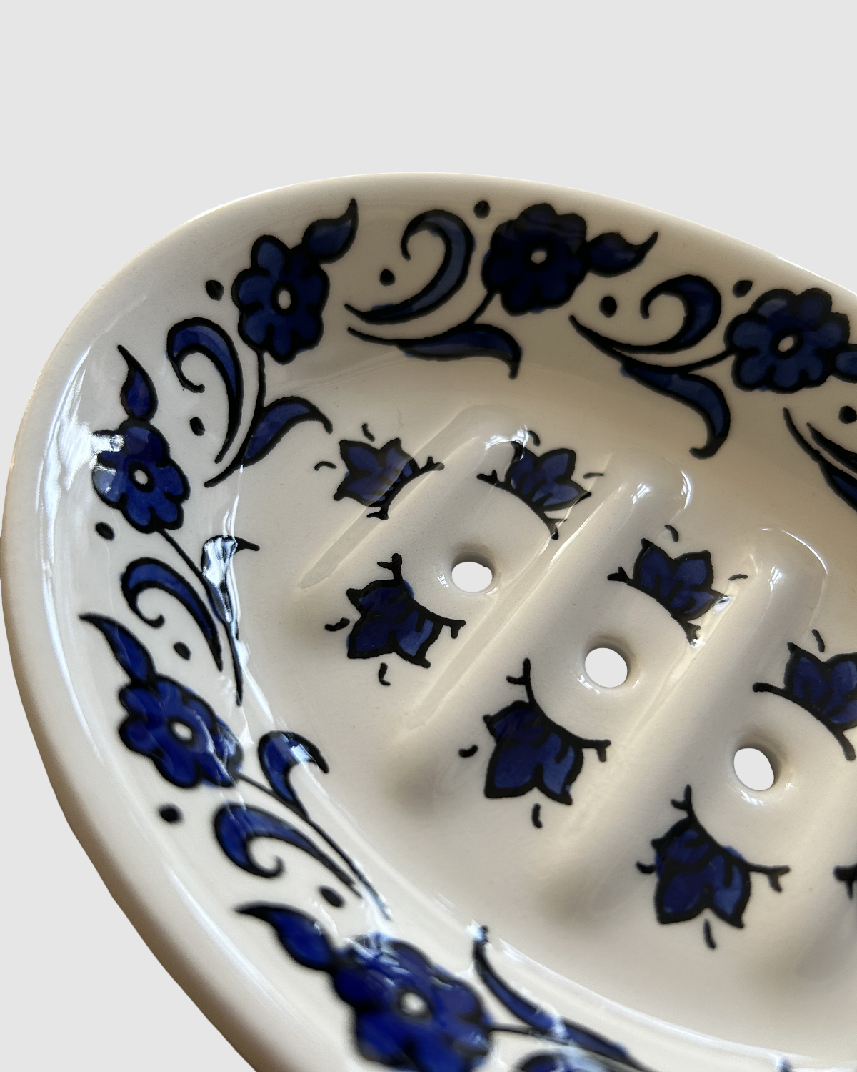 Distributeur de savon Fleur bleue