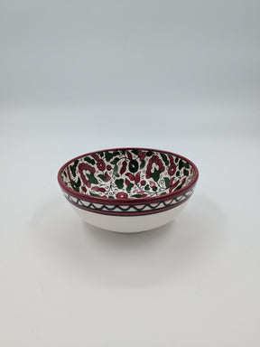 Bol 12 cm-bordeaux/vert
