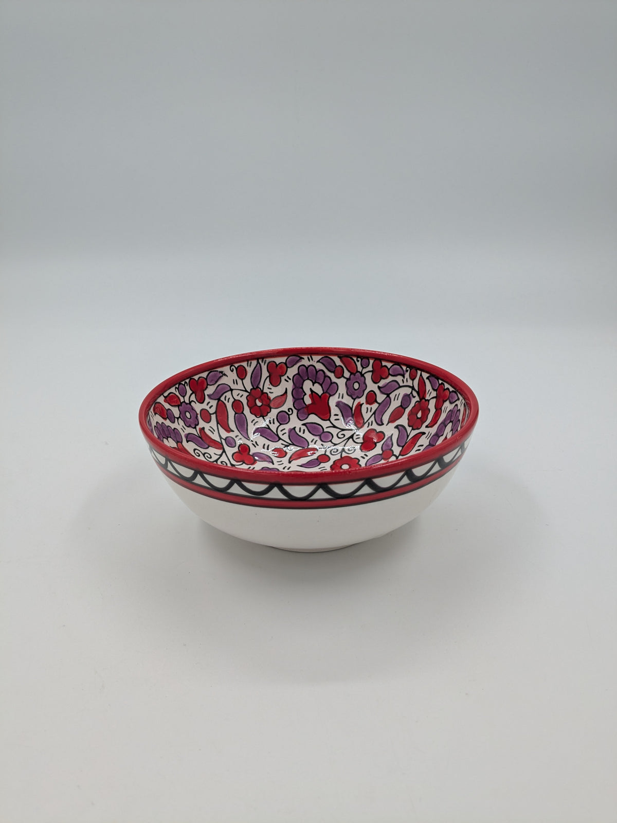 Bol 12 cm - rouge/lavande