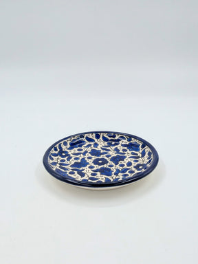 Assiette à gâteau-bleu roi