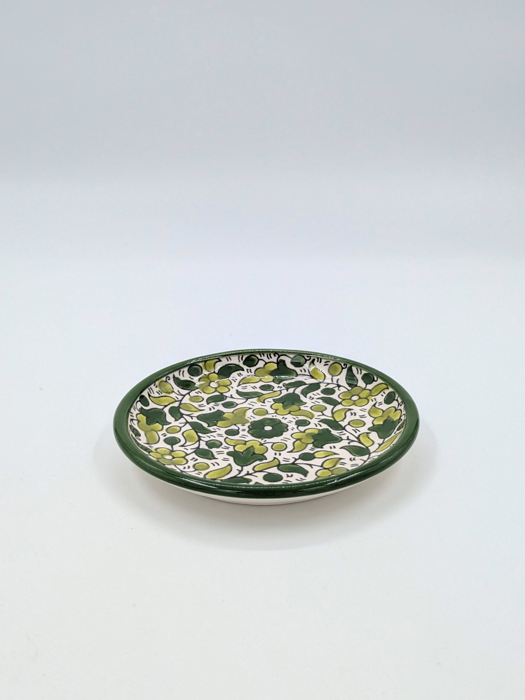 Assiette à gâteau-vert