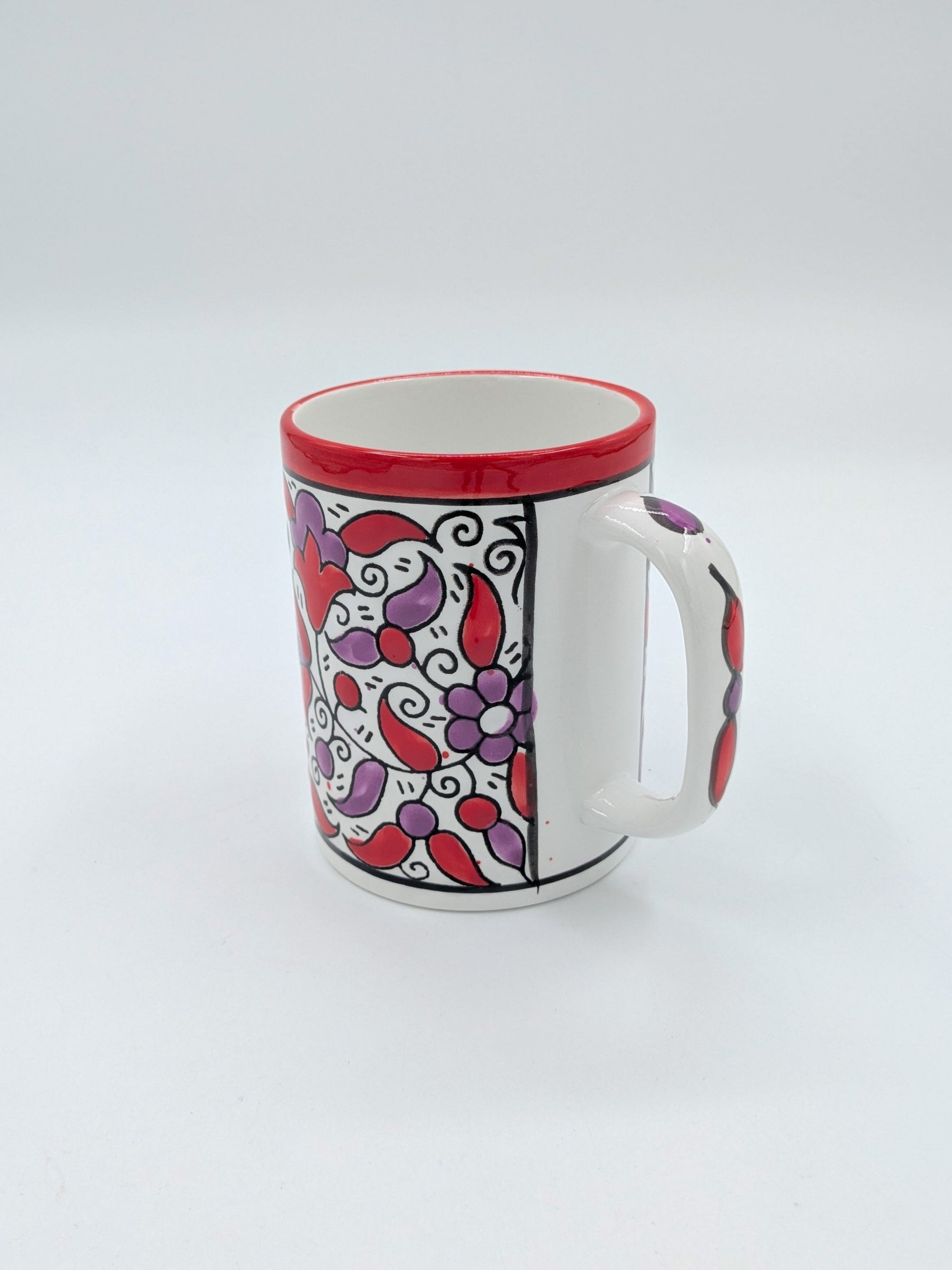 Mug-rouge/lavande