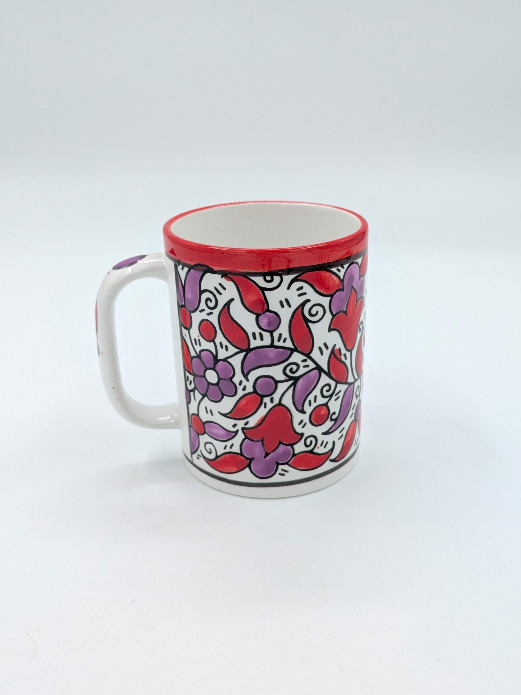 Mug-rouge/lavande