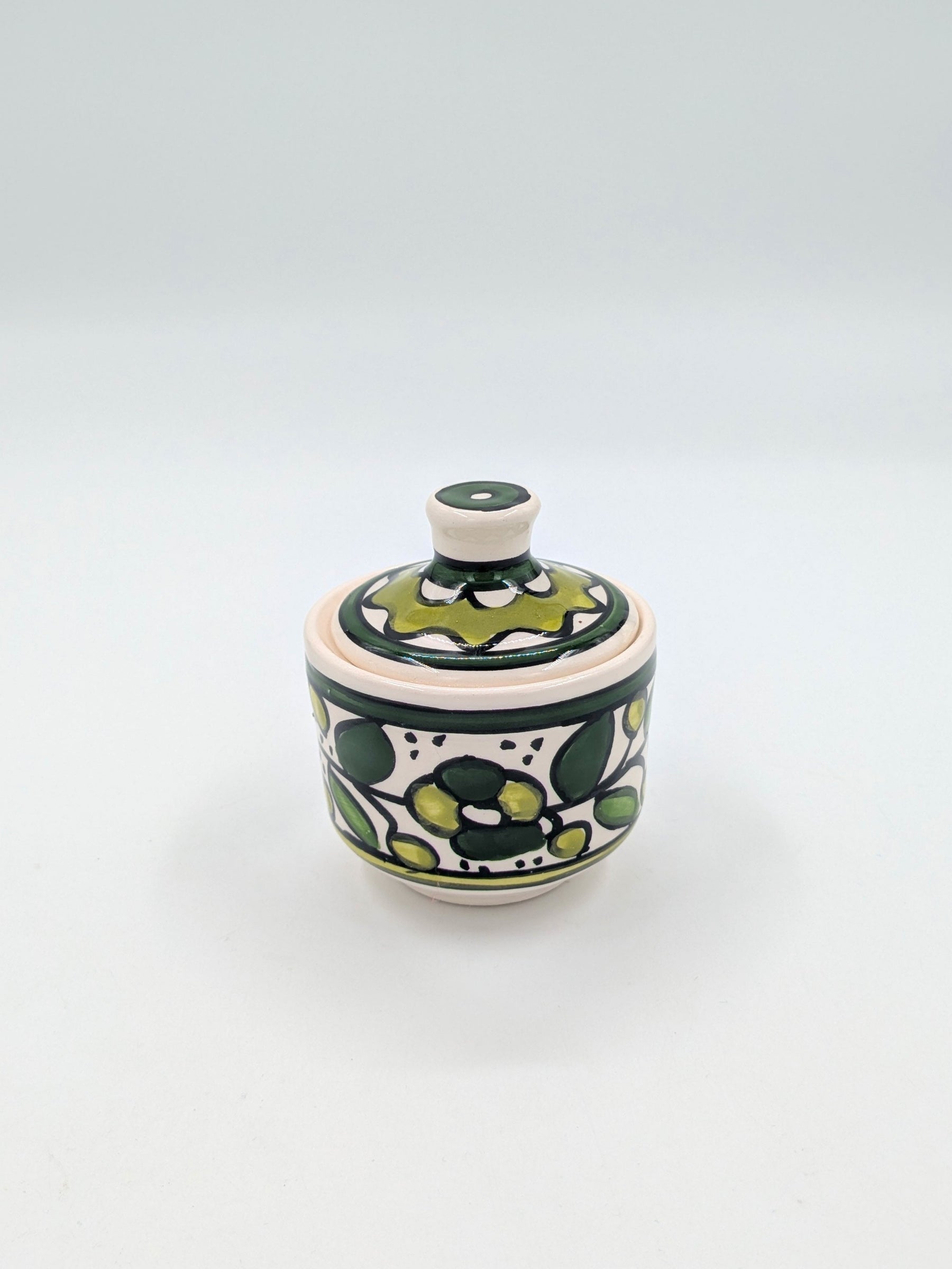 Pot avec couvercle-vert