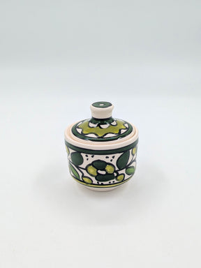Pot avec couvercle-vert