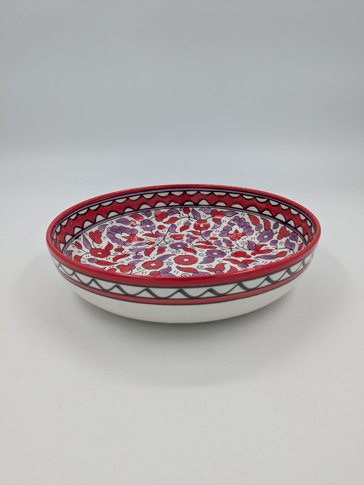 Bol de service 18 cm-rouge/lavande