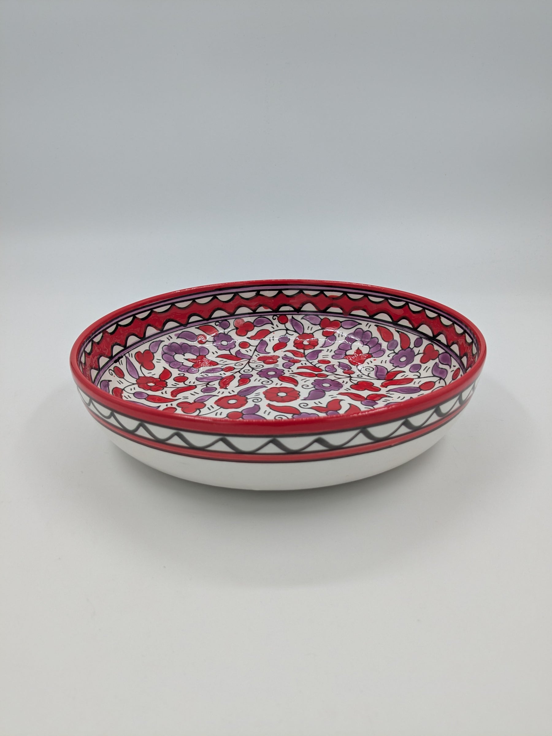 Bol de service 18 cm-rouge/lavande