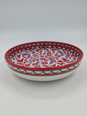 Piatto da portata 23 cm - rosso/lavanda