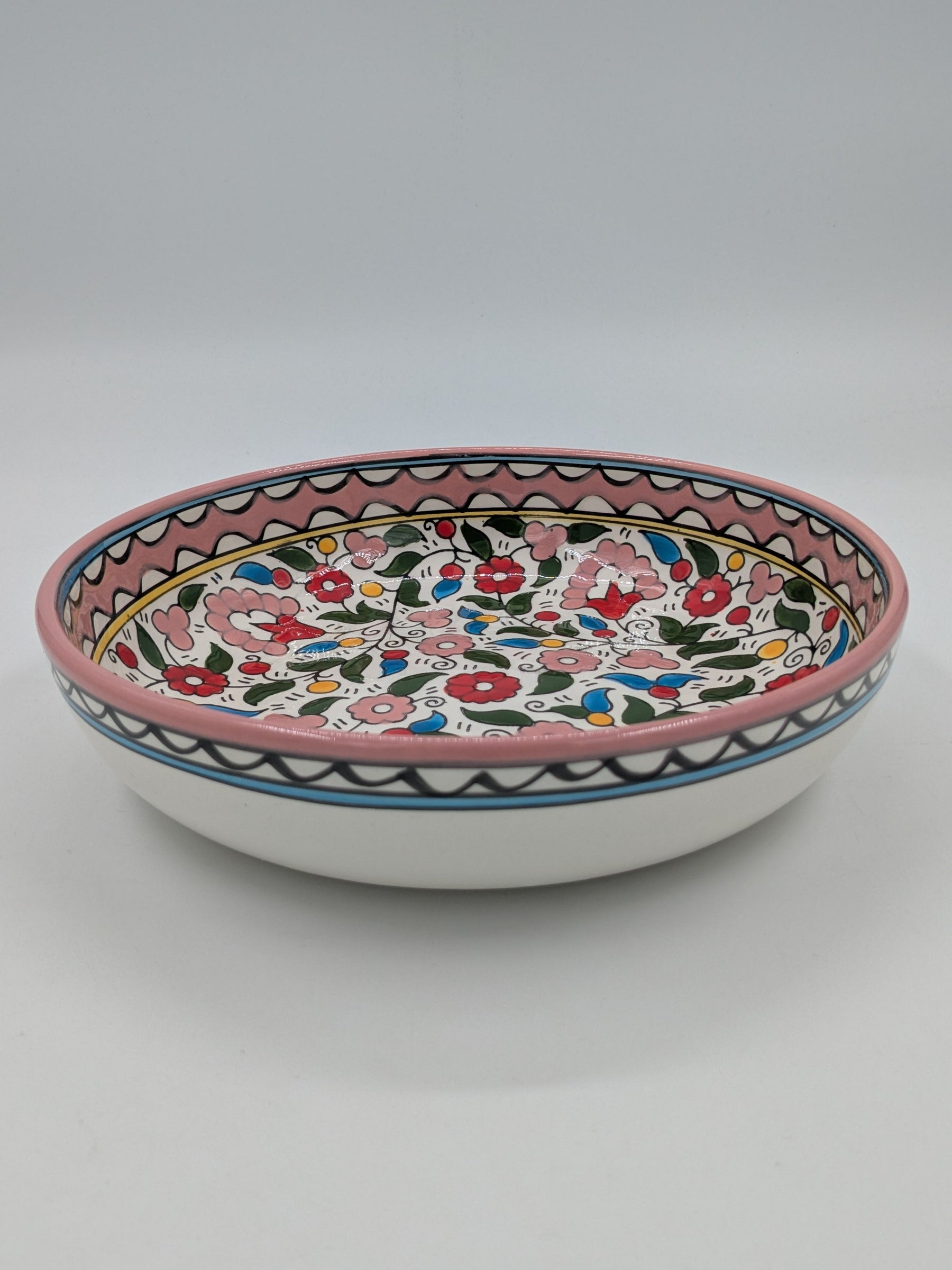 Bol de service 18 cm-bordeaux/vert