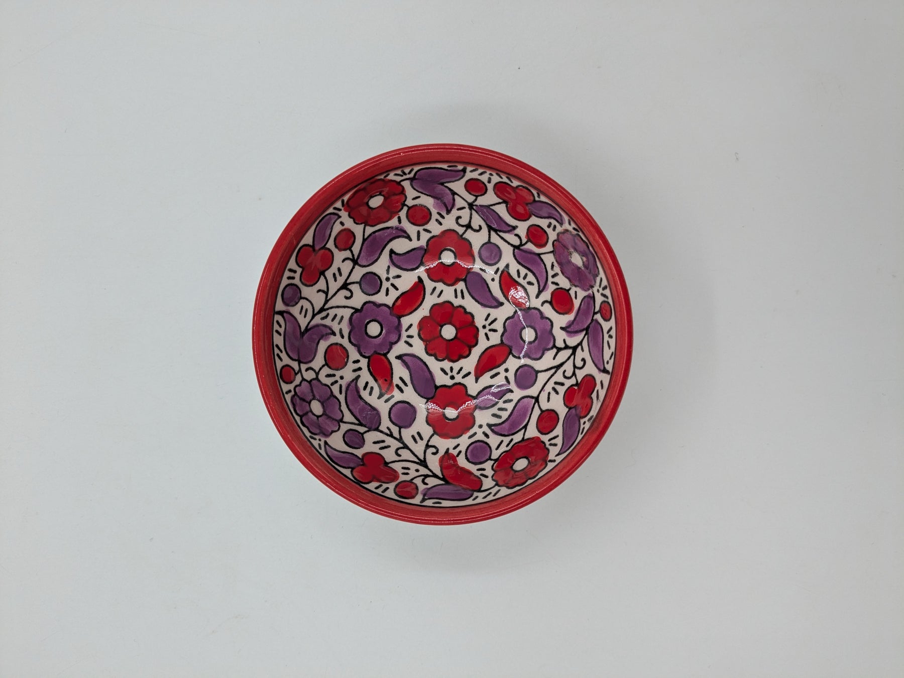 Bol de service 18 cm-rouge/lavande