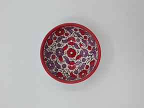 Skål 12 cm - rød/lavendel