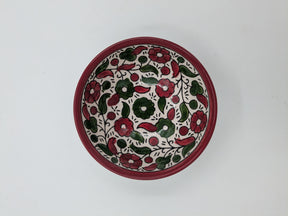 Bol 12 cm-bordeaux/vert
