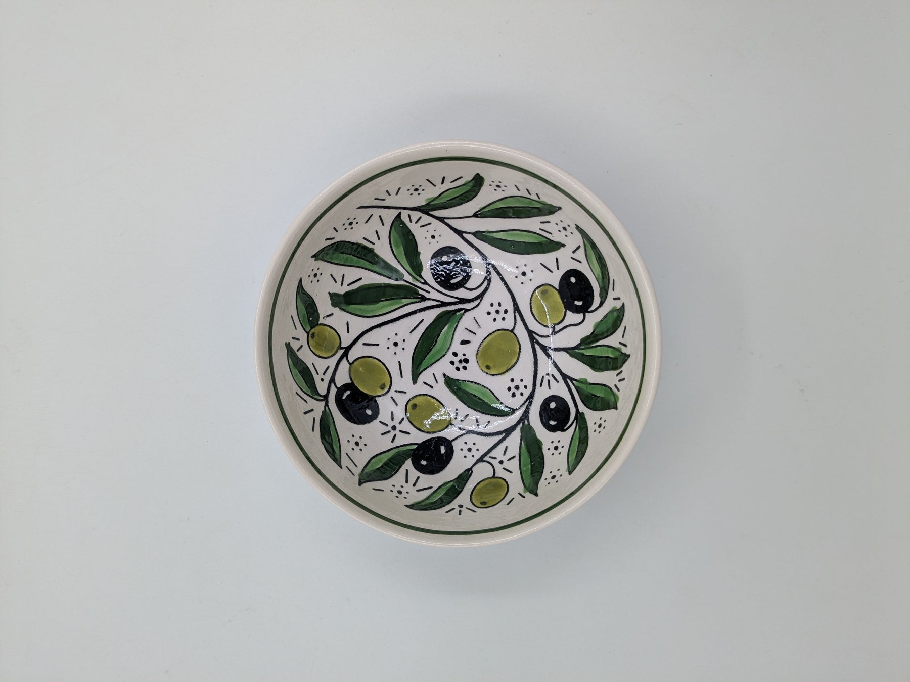 Bol 12 cm-bordeaux/vert