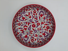 Piatto da portata 23 cm - rosso/lavanda