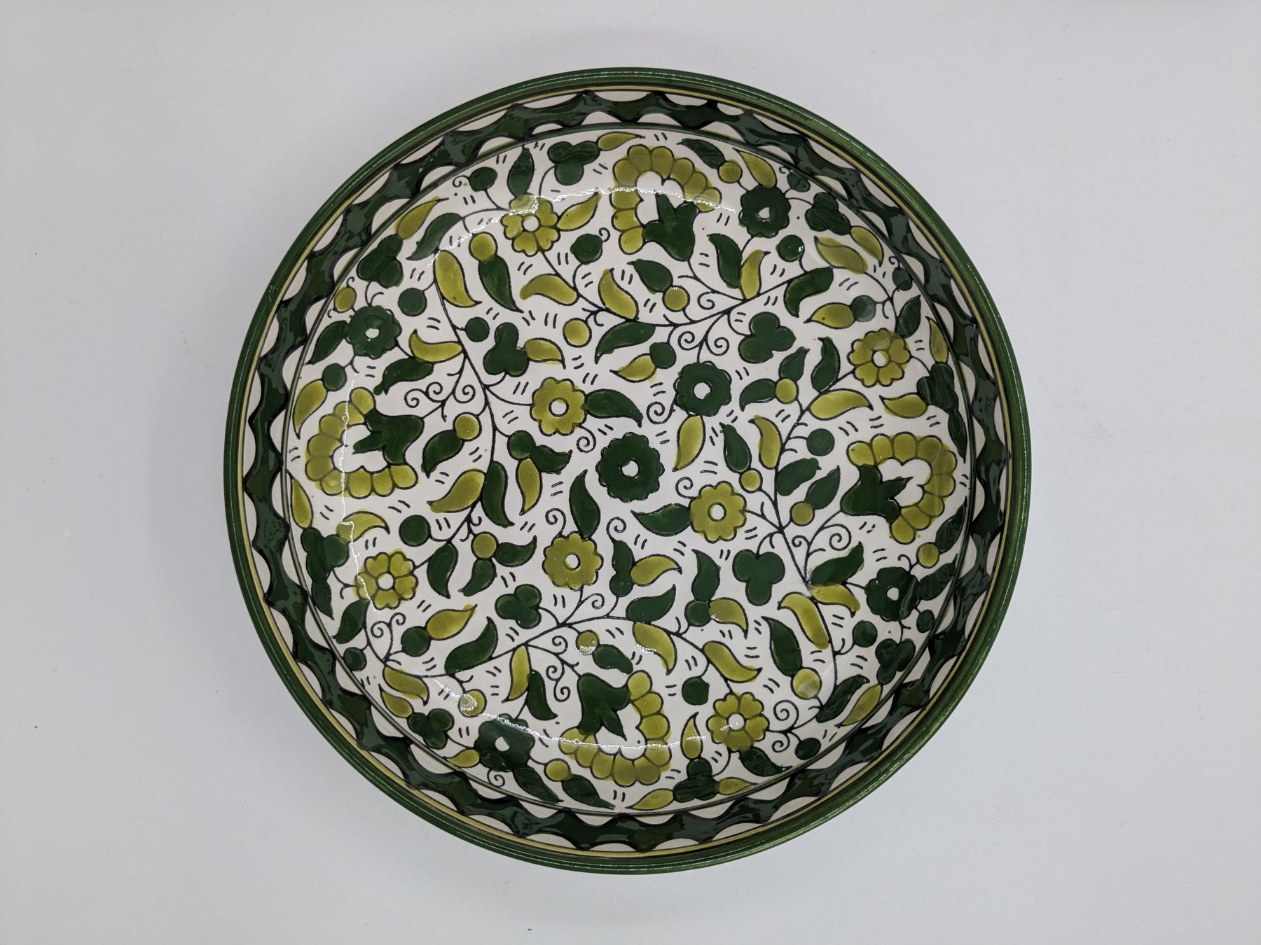 Plat de service 23 cm-vert