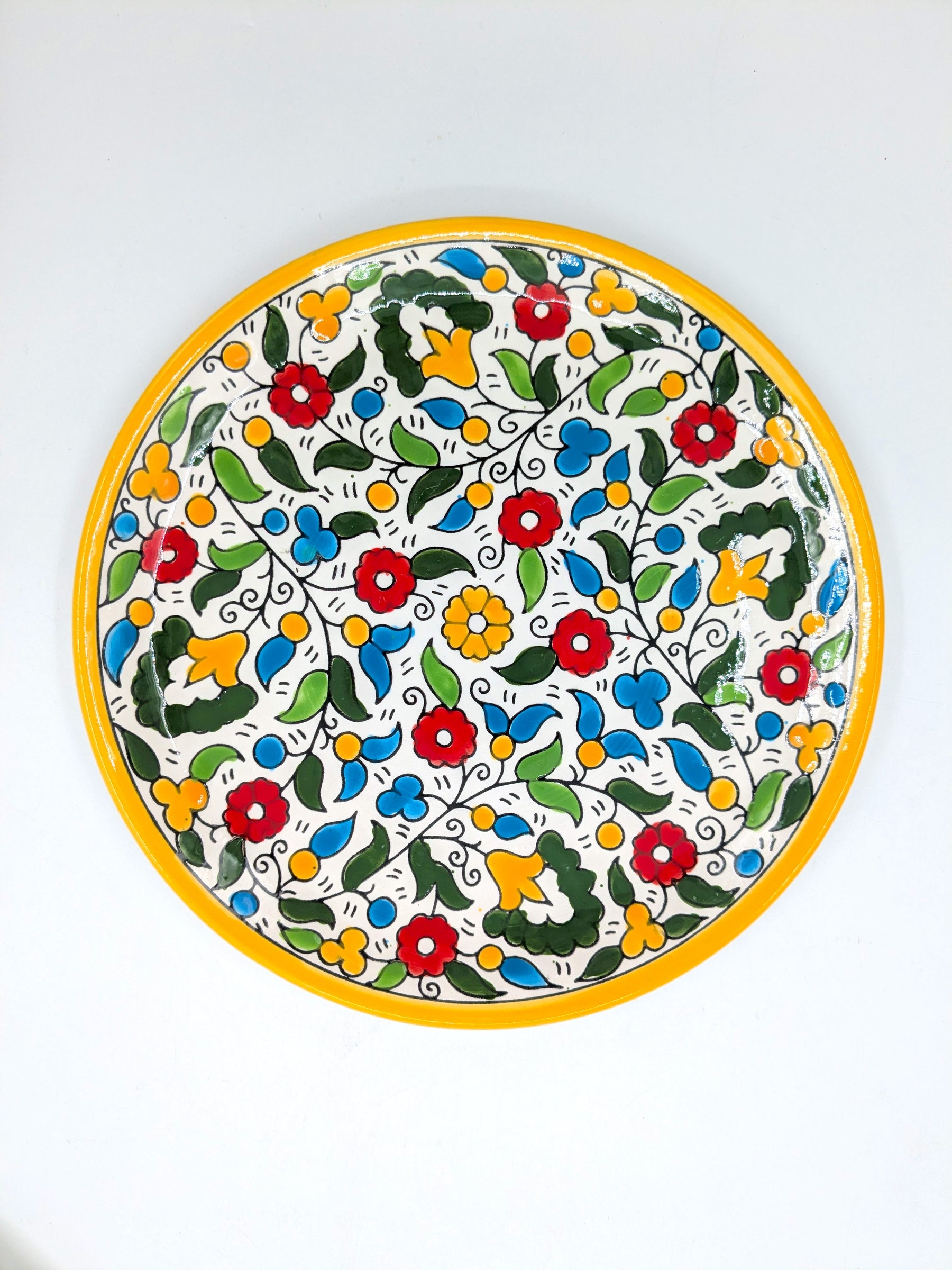 Assiette plate 26 cm-jaune