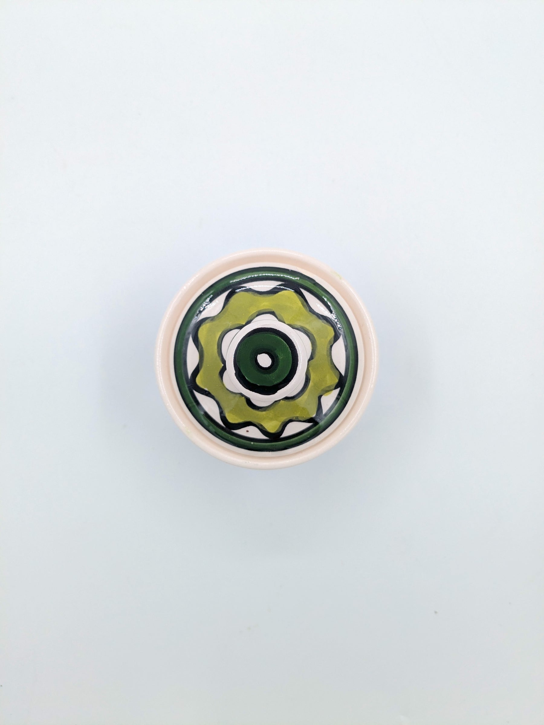 Pot avec couvercle-vert