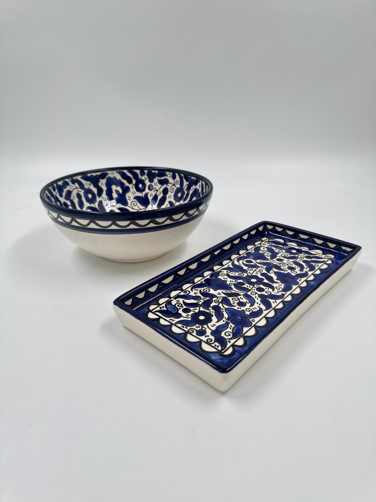 Al-khalil Royal Blue Keramik Sæt