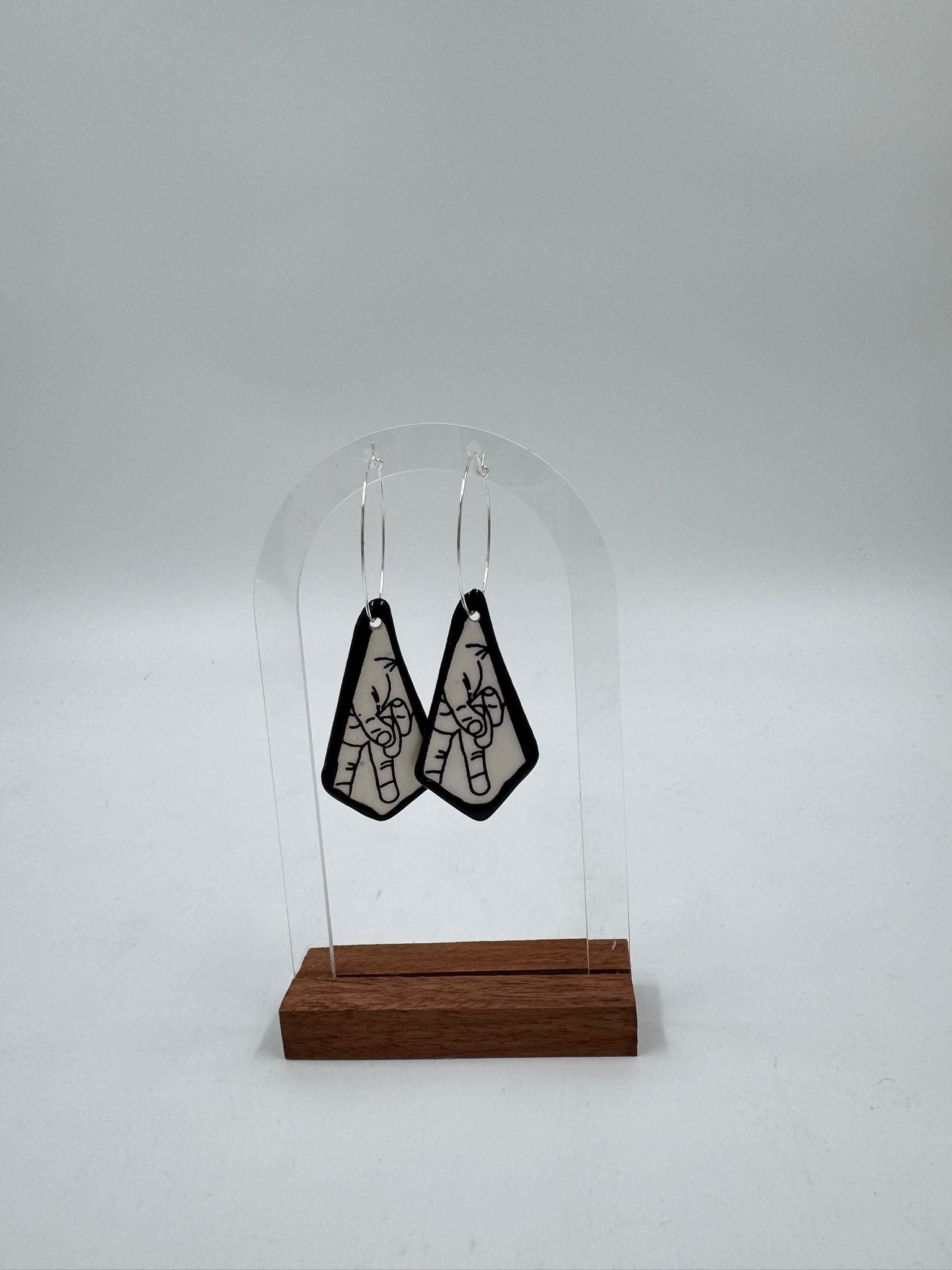 Håndlavede øreringe