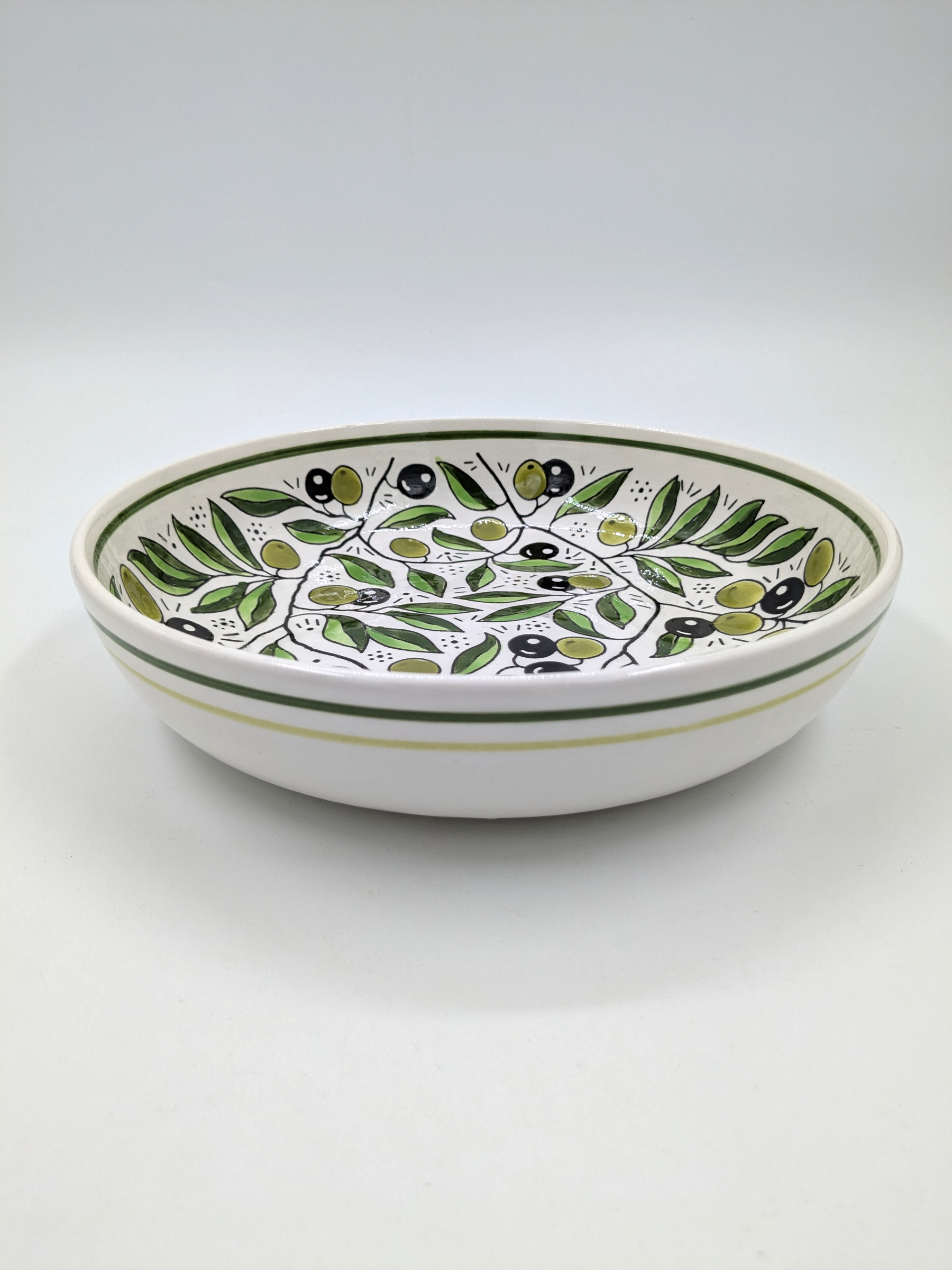 Servierplatte 23 cm - oliv