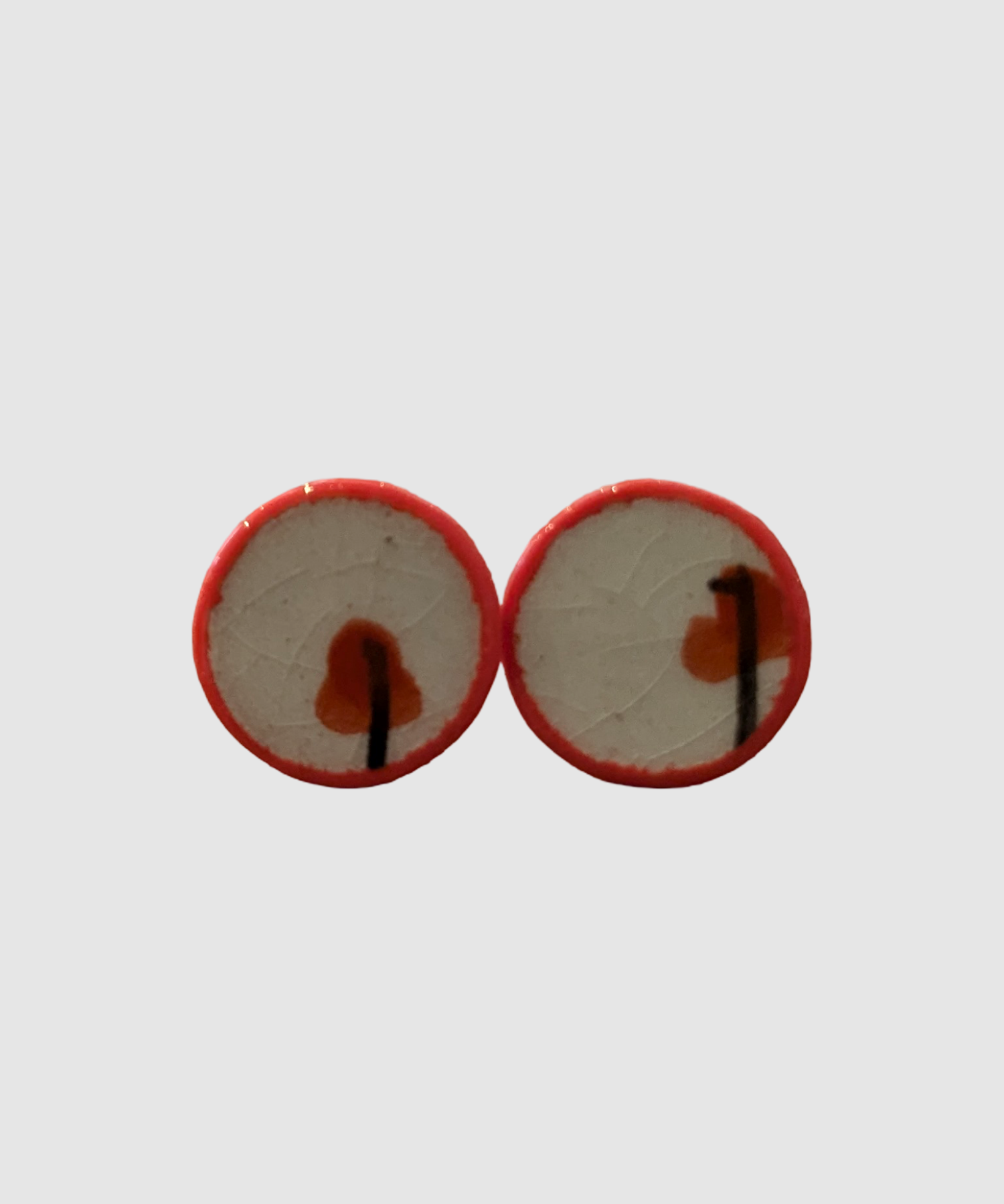 Boucles d'oreilles artisanales en céramique palestinienne-Z