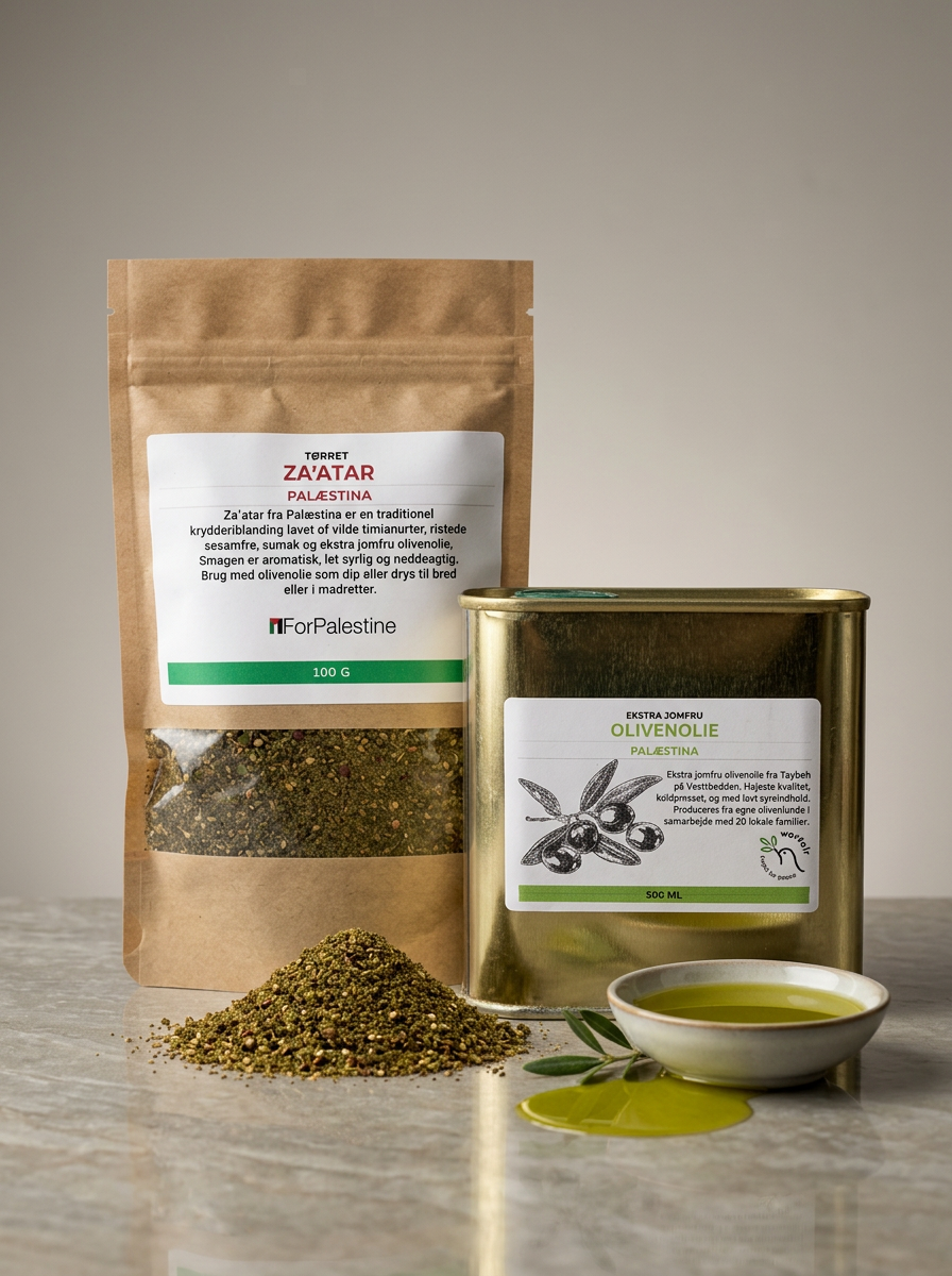 Palæstinensisk olivenolie og za'atar